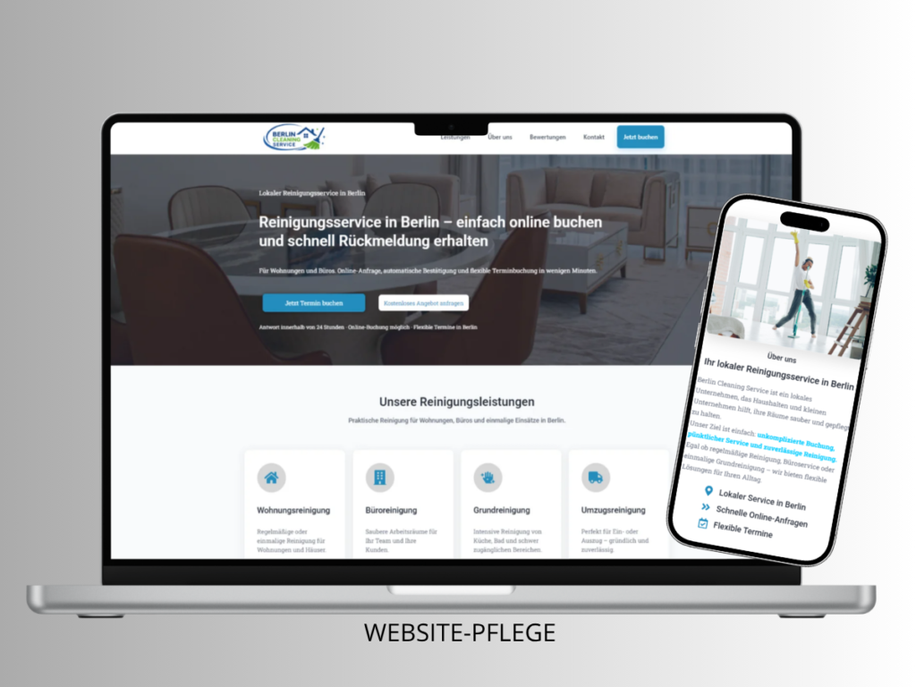 WordPress Website-Pflege für eine zuverlässige und aktuelle Unternehmenswebsite